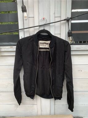 Garage Black Bomber Jacket - Women’s